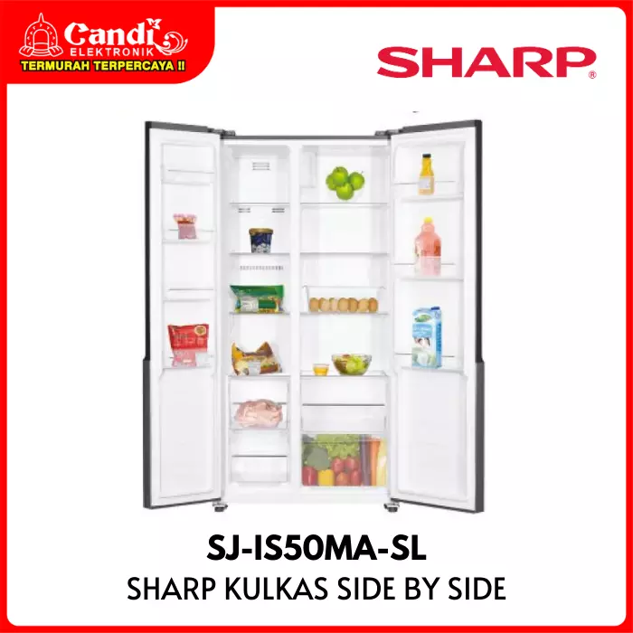 KULKAS SIDE BY SIDE SHARP